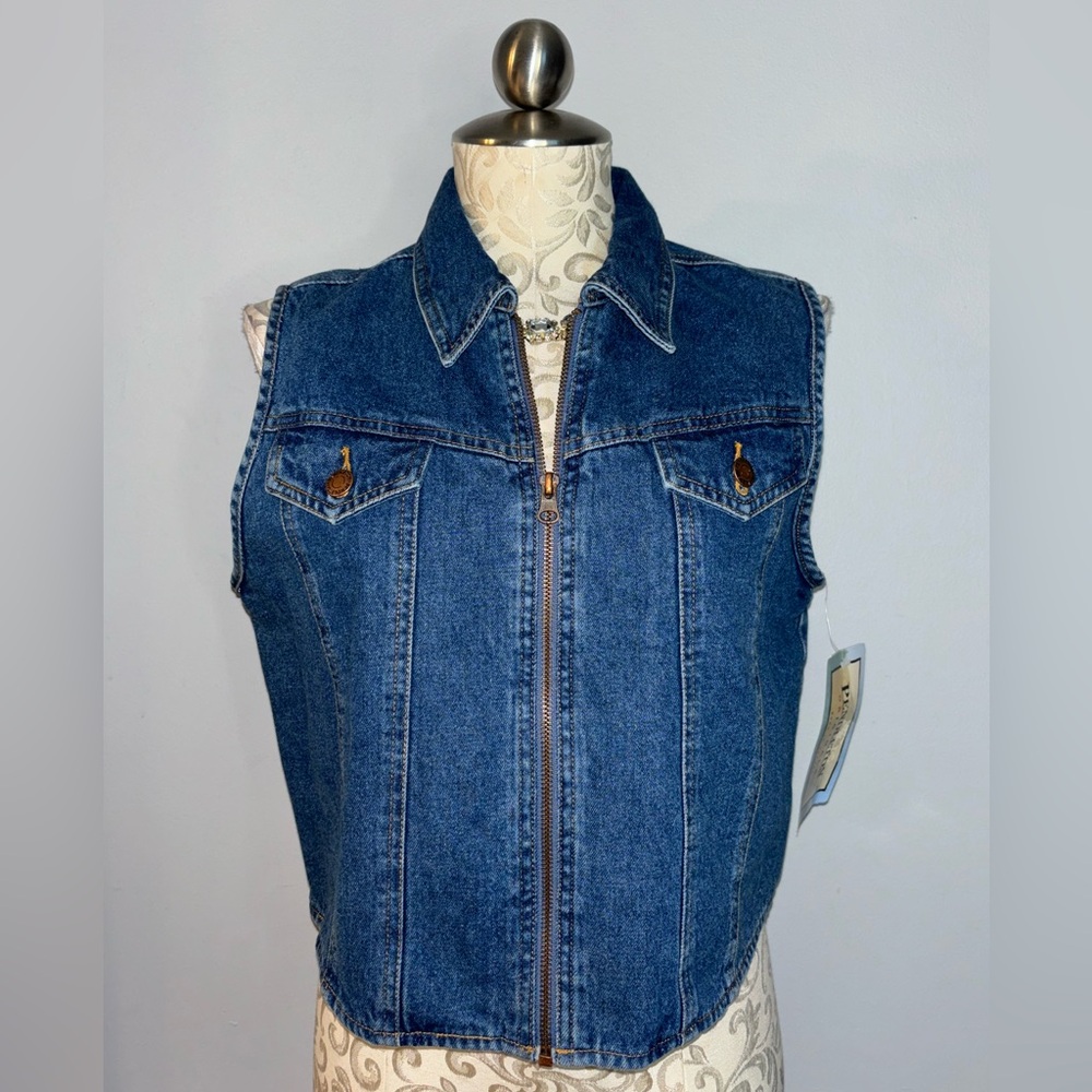 🆕 Pendleton Sleeveless Jean Jacket 100% Cotton Size Medium.  #47